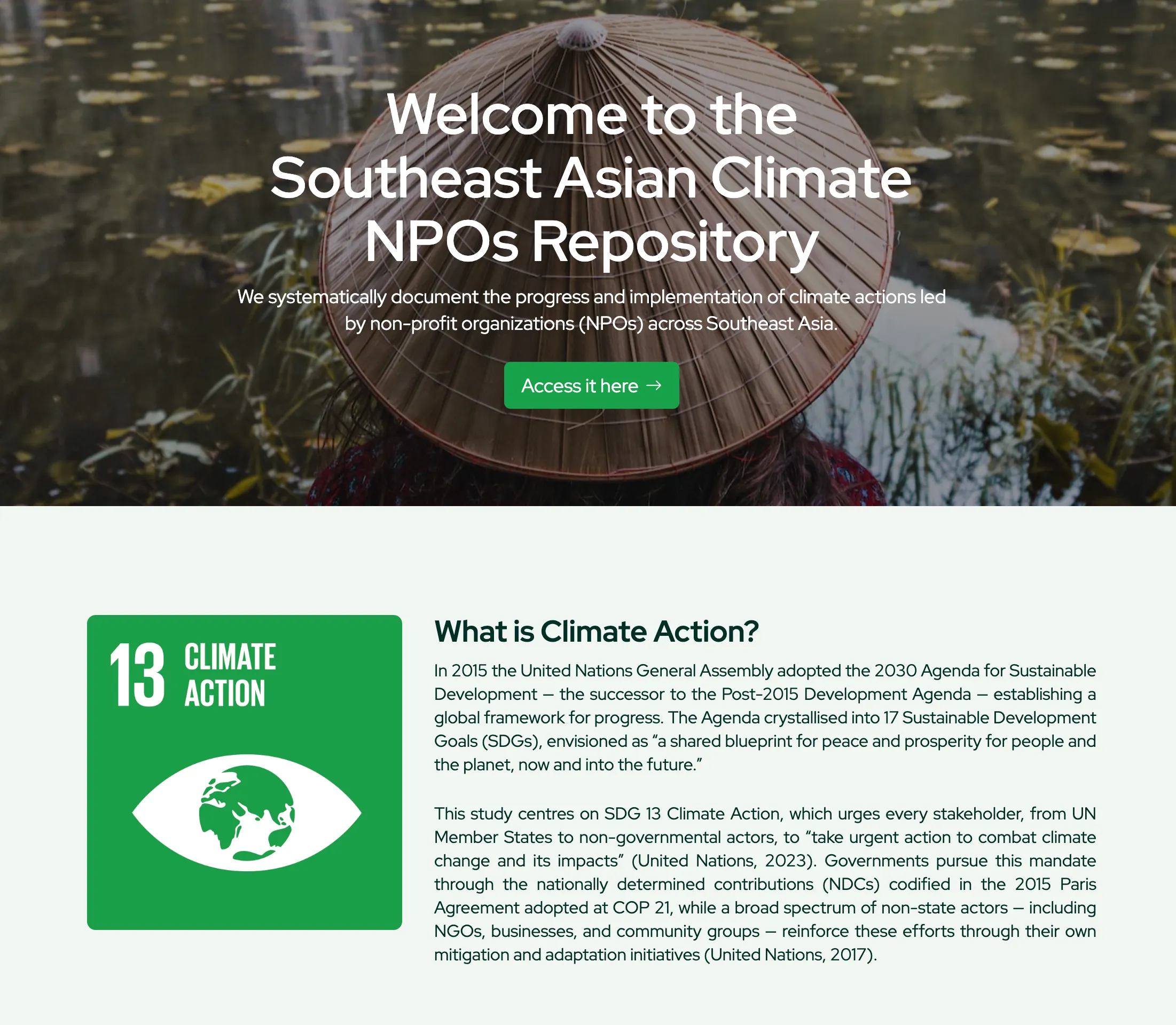 Southeast Asian Climate NPOs cover